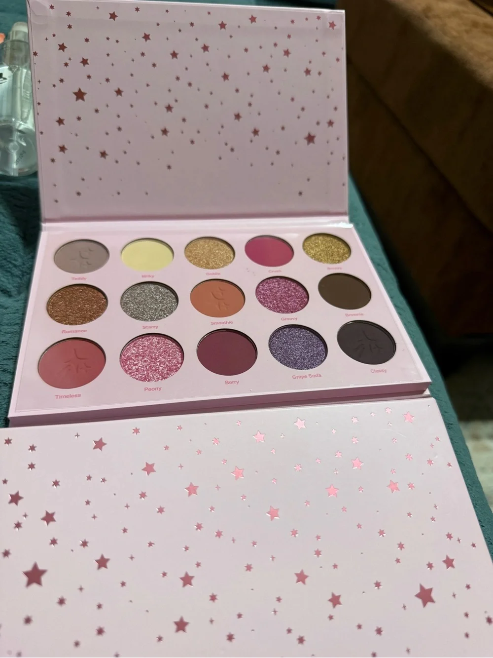 Moonslice Beauty 15-Color Celestial Crush Eyeshadow Palette - Pink & Neutral Mix